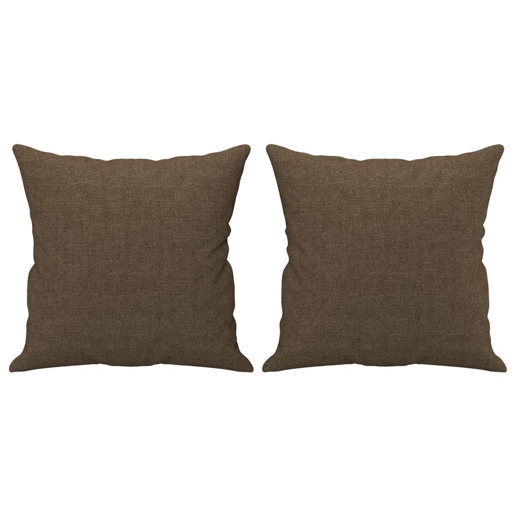 Vidaxl decorative cushions 2 st 40x40 cm fabric brown