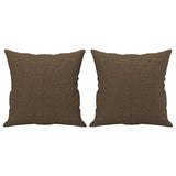 Vidaxl decorative cushions 2 st 40x40 cm fabric brown