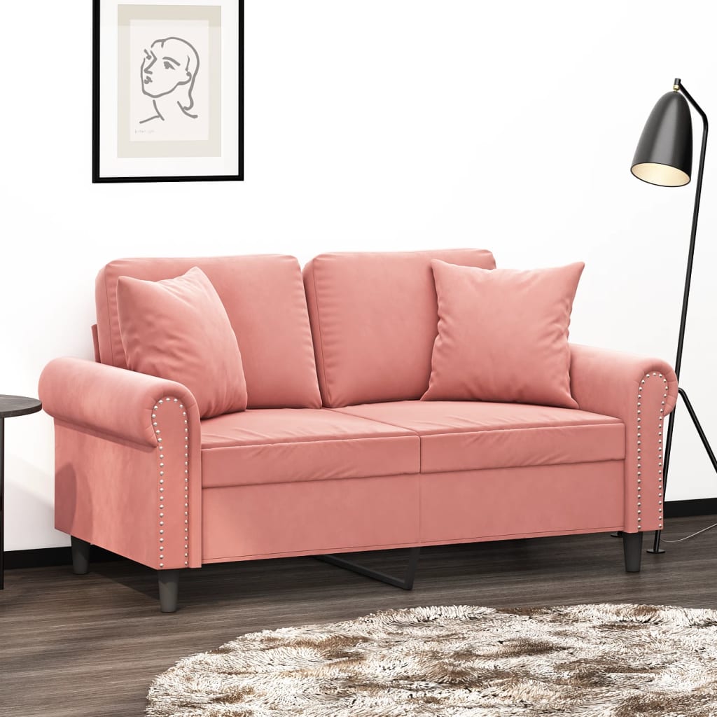 Vidaxl dekorativ Këssen 2 st 40x40 cm velvet rosa