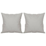 Vidaxl decorative cushions 2 pcs 40x40 cm microfiber fabric light gray