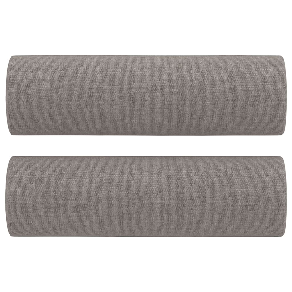 Vidaxl Coussins décoratifs 2 ST 15x50 cm tissu taupe