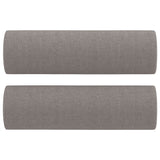 Vidaxl Coussins décoratifs 2 ST 15x50 cm tissu taupe