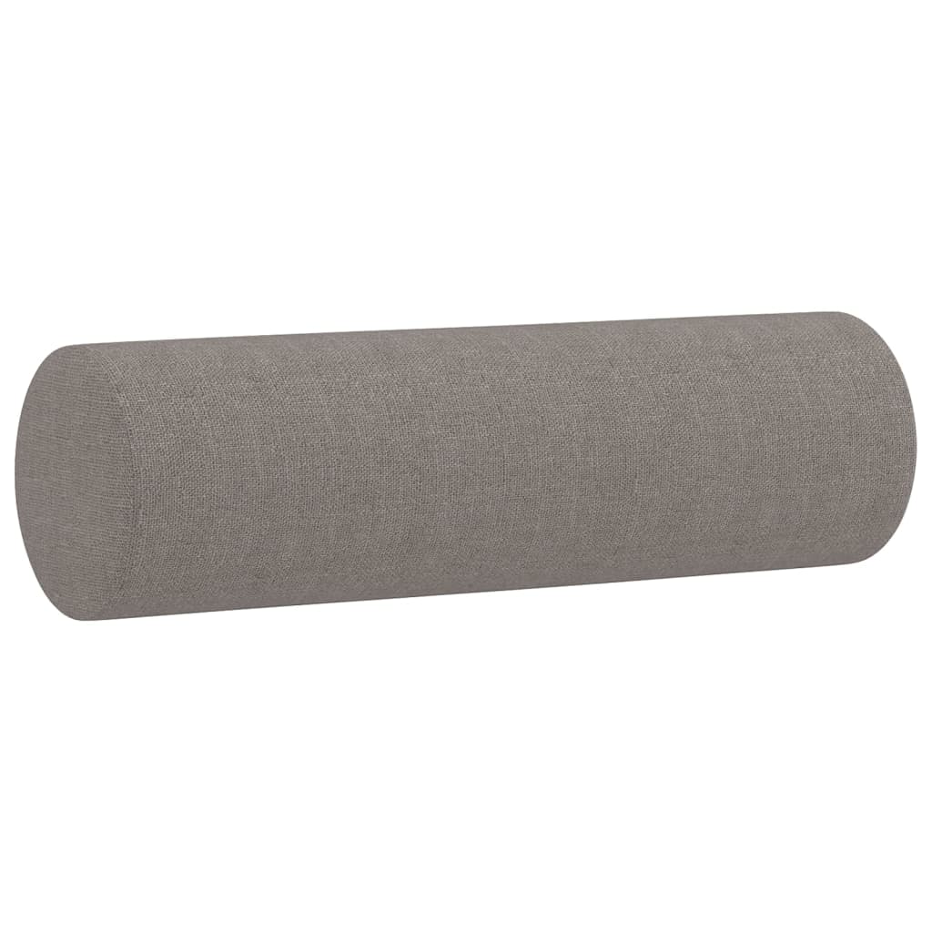 Vidaxl Coussins décoratifs 2 ST 15x50 cm tissu taupe