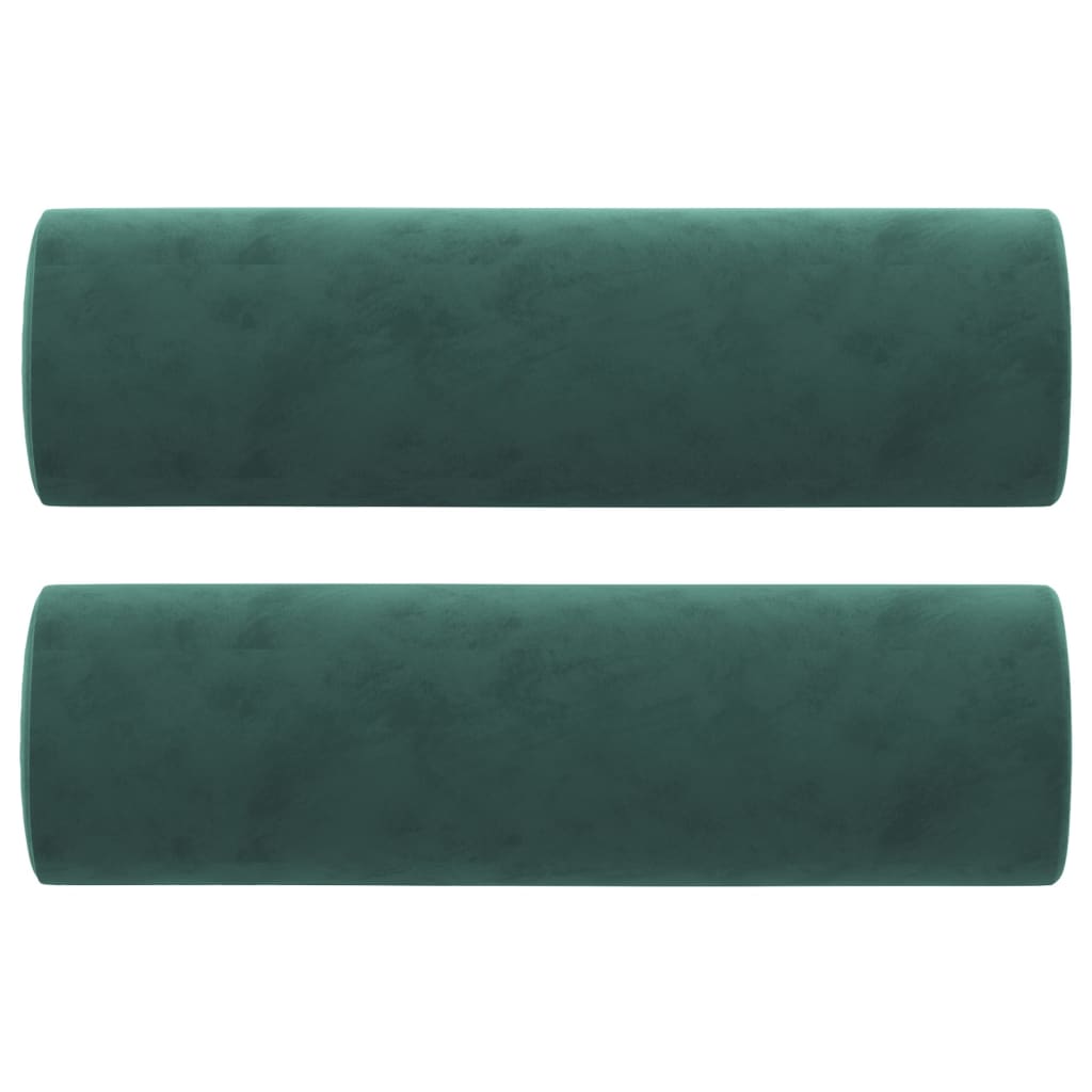 Vidaxl decorative cushions 2 st 15x50 cm velvet dark green