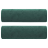 Vidaxl Coussins décoratifs 2 ST 15x50 cm Velvet vert foncé