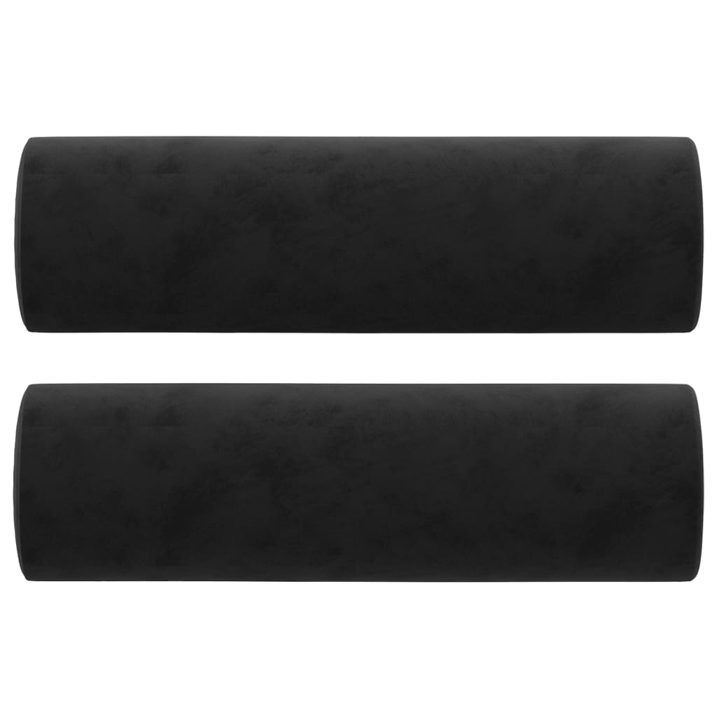 Vidaxl decorative cushions 2 st 15x50 cm velvet black