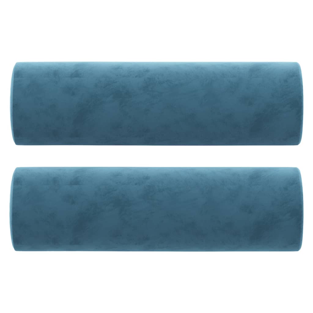 Vidaxl decorative cushions 2 st 15x50 cm velvet blue