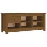 Vidaxl Shoe cabinet 110x38x45.5 cm Solid pine Honey brown