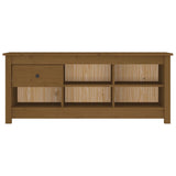 Vidaxl Shoe cabinet 110x38x45.5 cm Solid pine Honey brown