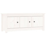 Armoire à chaussures Vidaxl 110x38x45,5 cm en pin massif blanc