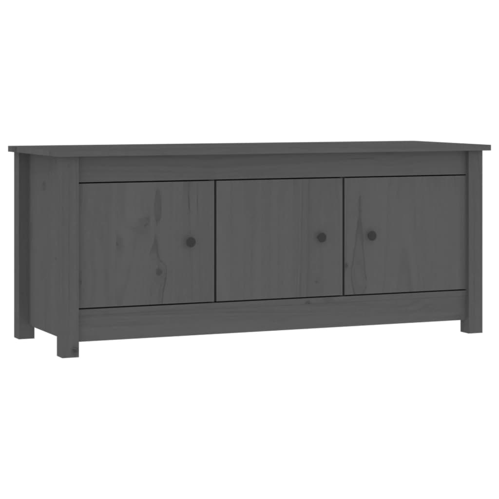 Vidaxl Shoe cabinet 110x38x45.5 cm Solid pine Gray