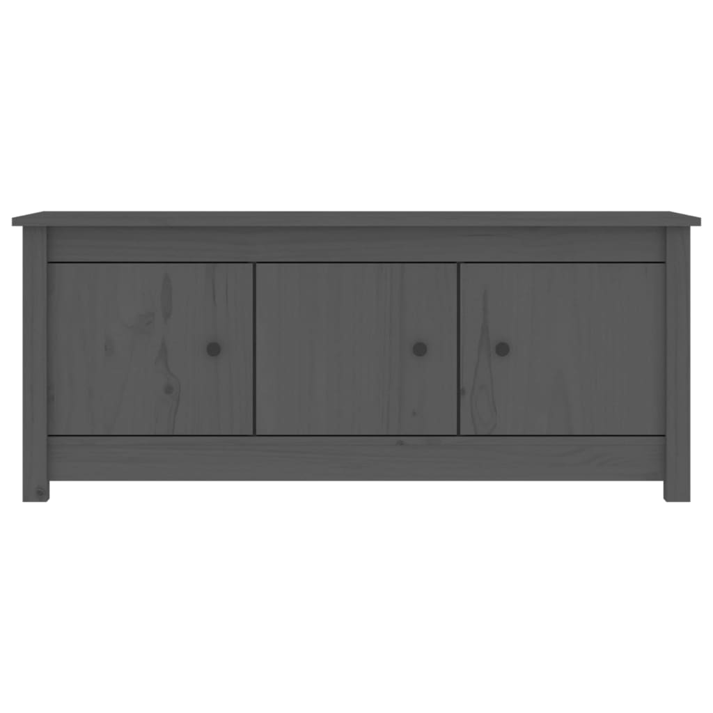 Vidaxl Shoe cabinet 110x38x45.5 cm Solid pine Gray