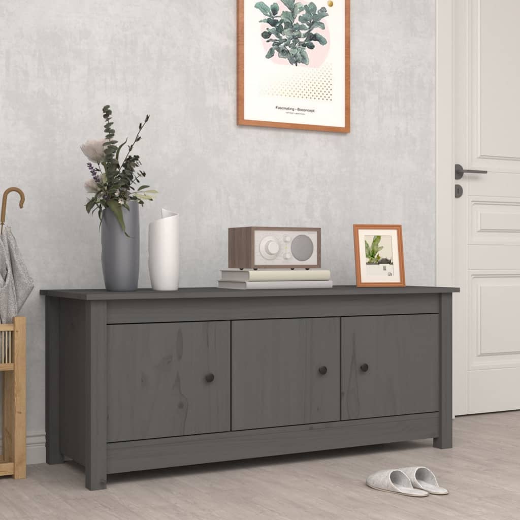 Vidaxl Schong Cabinet 110x38x45,5 cm fest Péiere Grey