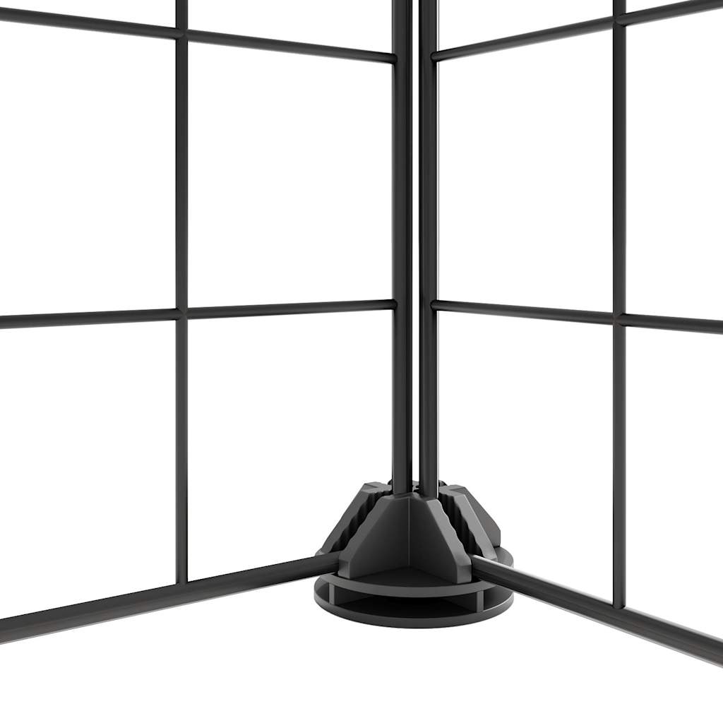 Vidaxl Pets Cage s 8 panely 35x35 cm Steel Black