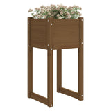 Vidaxl Planters 2 st 40x40x81 cm solid pine honey brown