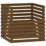 VIDAXL COMPOST BIN 80X80X78 CM Solid Pine Honey Brown