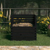 Vidaxl Compost bin 80x80x78 cm Solid pine black