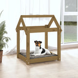 Vidaxl dog basket 61x50x70 cm Solid pine honey brown