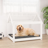 Vidaxl dog bed 81x60x70 cm Solid pine white