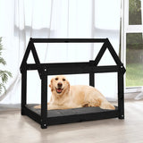 Vidaxl dog basket 81x60x70 cm Solid pine black