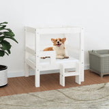 Vidaxl dog basket 55.5x53.5x60 cm solid pine white