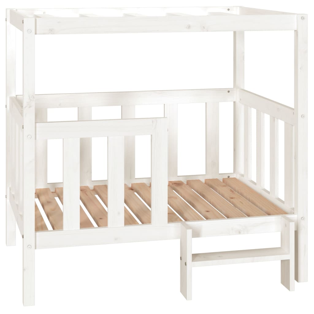 Vidaxl dog bed 105.5x83.5x100 cm solid pine wood white