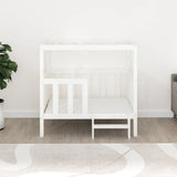 Vidaxl dog bed 105.5x83.5x100 cm solid pine wood white