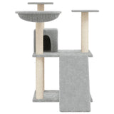 Vidaxl Cat Meubles avec Sisal Scratch Posts 83 cm Gris clair