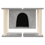 Vidaxl Cat Furniture con graffi di sisal 50 cm grigio chiaro