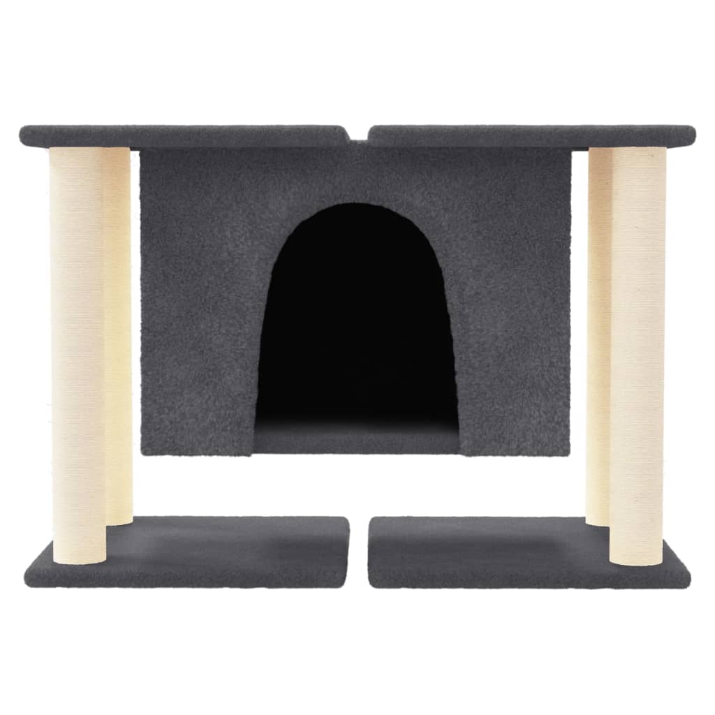 Vidaxl Cat Furniture avec sisal Scratch Posts 50 cm Gris foncé