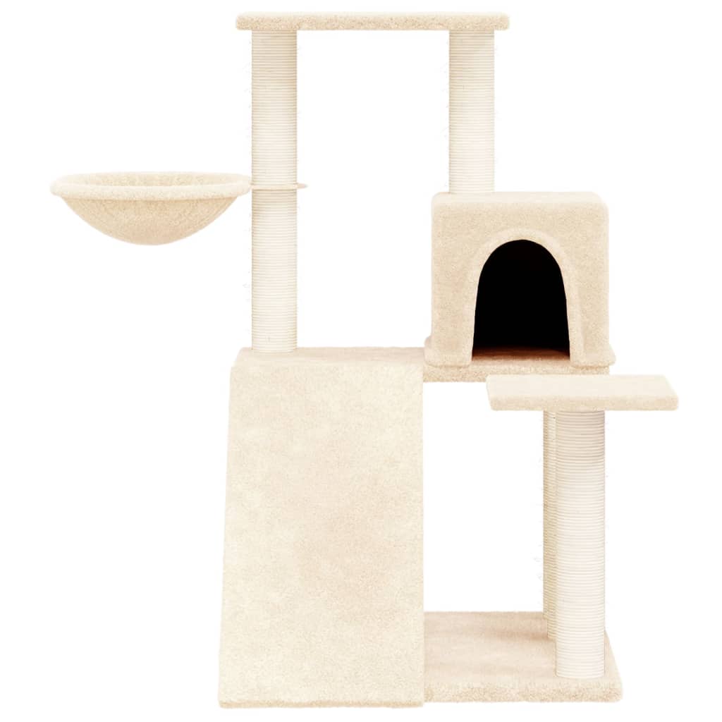 Vidaxl Cat Furniture avec Sisal Scratch Posts 82 cm Crème -Colored