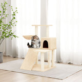 Vidaxl cat furniture with sisal scratching posts 82 cm cream -colored