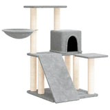 Vidaxl Cat Furniture with Sisal Stocking Posts 82 cm světle šedá