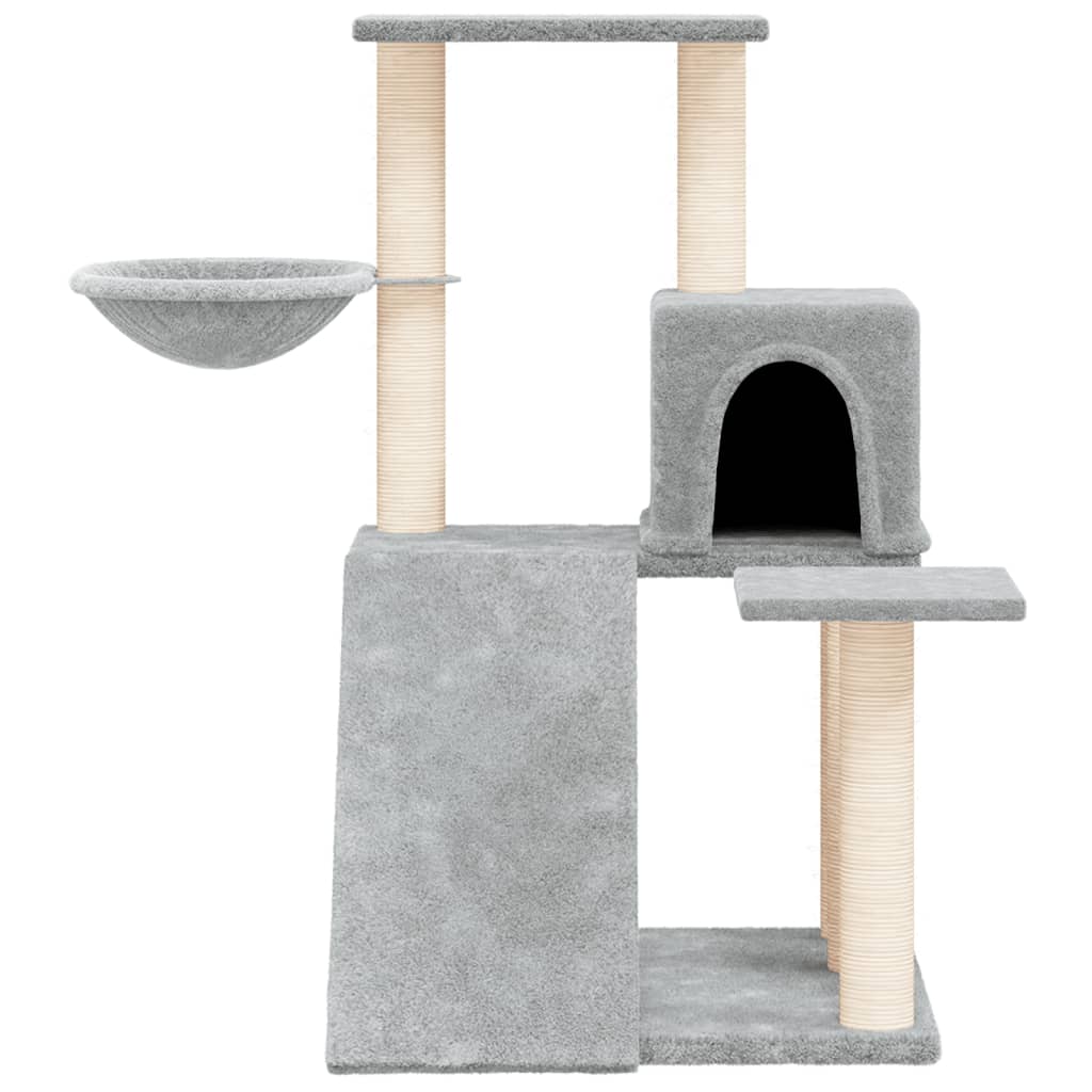 Vidaxl cat furniture with sisal scratching posts 82 cm light gray