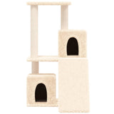 Vidaxl cat furniture with sisal scratching posts 82 cm cream -colored