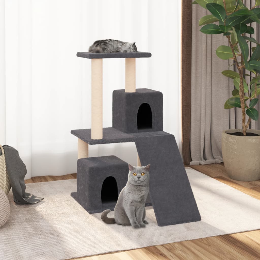 Vidaxl Cat Furniture con graffi di sisal 82 cm grigio scuro