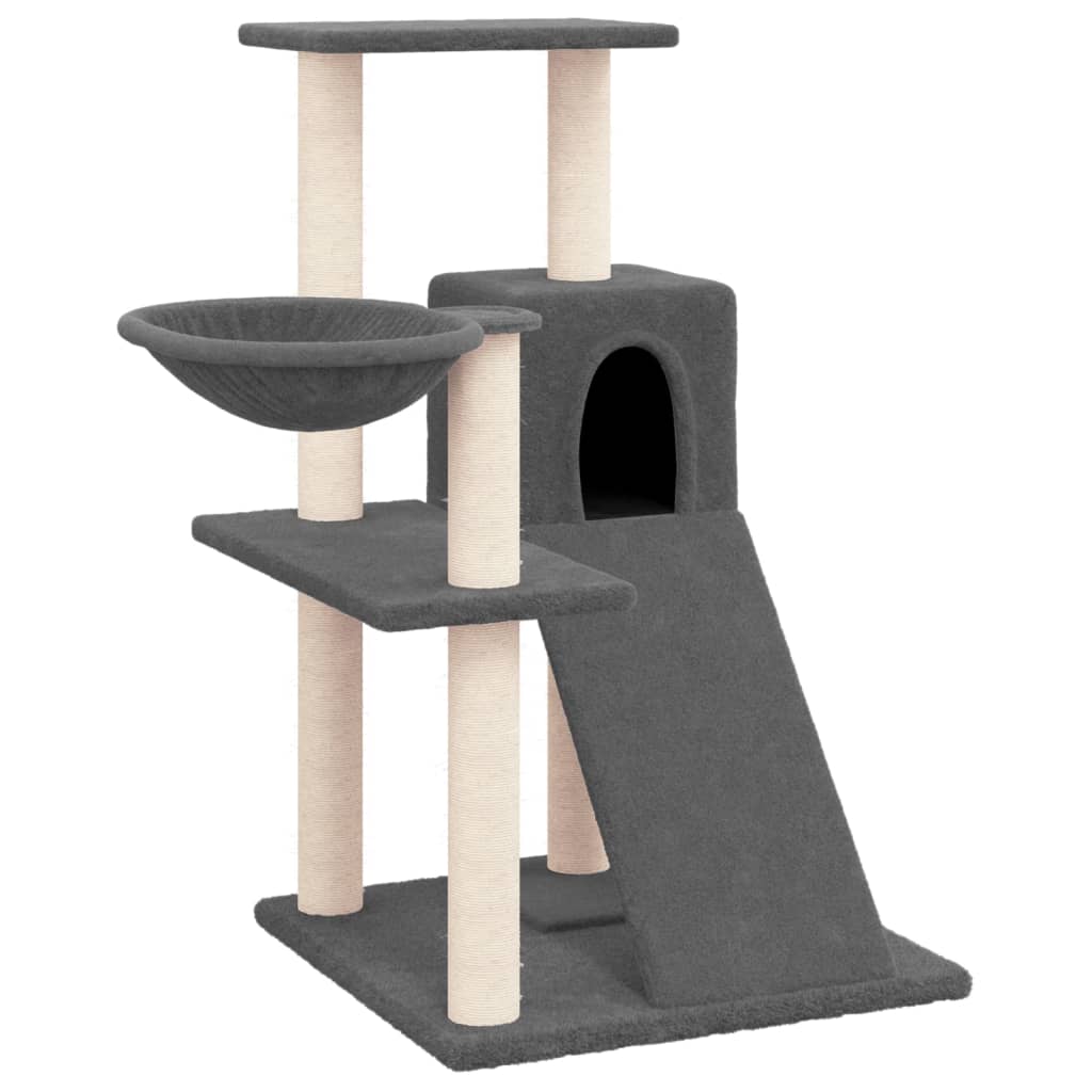 Vidaxl Cat Furniture avec Sisal Scratch Posts 82 cm Gris foncé