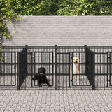 Vidaxl dog kennel for outside 11.26 m² steel