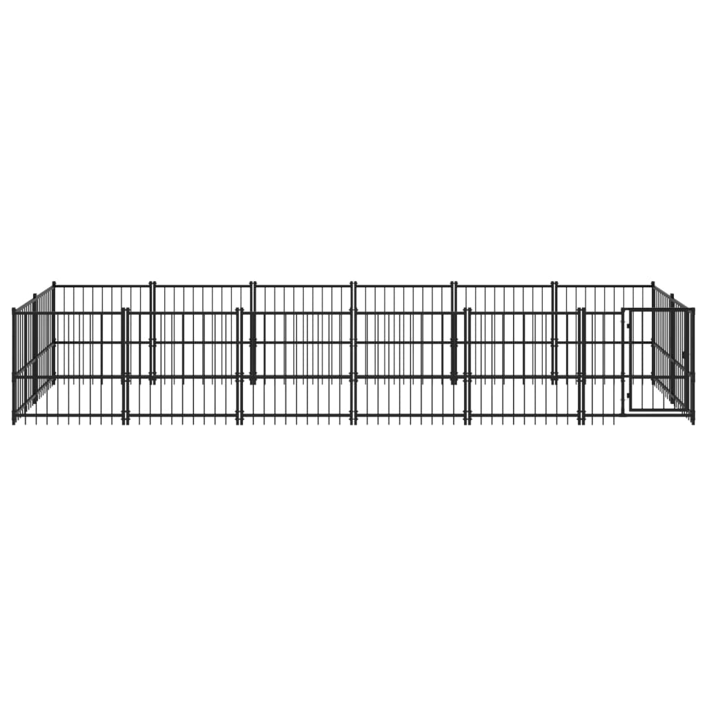 Vidaxl dog kennel for outside 11.26 m² steel