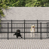 Vidaxl dog kennel for outside 11.26 m² steel