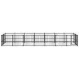 Vidaxl dog kennel for outside 13.14 m² steel