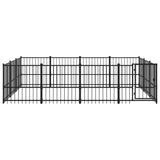 Vidaxl dog kennel for outside 11.58 m² steel