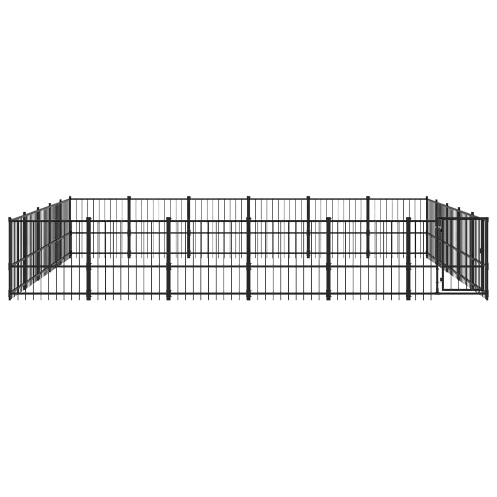 Vidaxl Dog Kennel pro venku 28,23 m² ocel