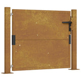 Vidaxl poort 105x105 cm cortenstaal