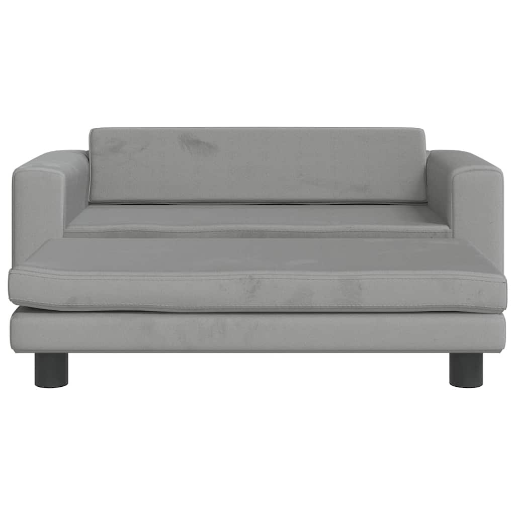 Vidaxl psí koš s rozšířením 100x50x30 cm Velvet Light Grey