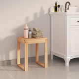 Tabouret de salle de bain vidaxl 40x30x46 cm en bois de noyer massif