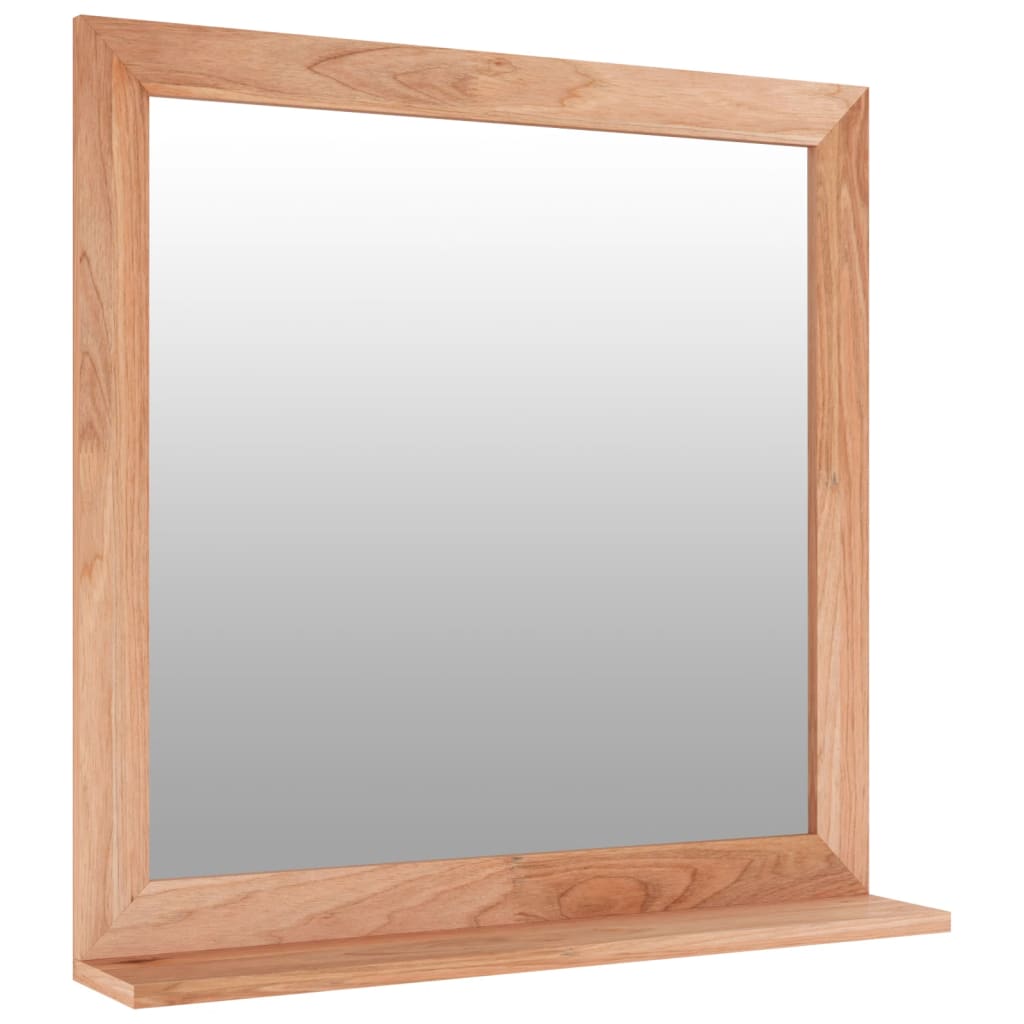 Vidaxl Wall mirror 55x55 cm Solid walnut wood