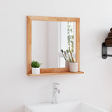 Vidaxl Wall mirror 55x55 cm Solid walnut wood