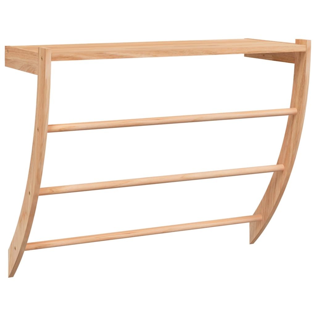 Rack per asciugamano Vidaxl 60x25.5x49 cm in legno di noce solida