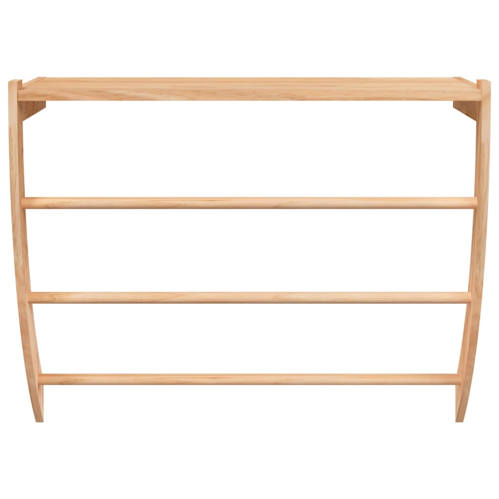 Rack per asciugamano Vidaxl 60x25.5x49 cm in legno di noce solida